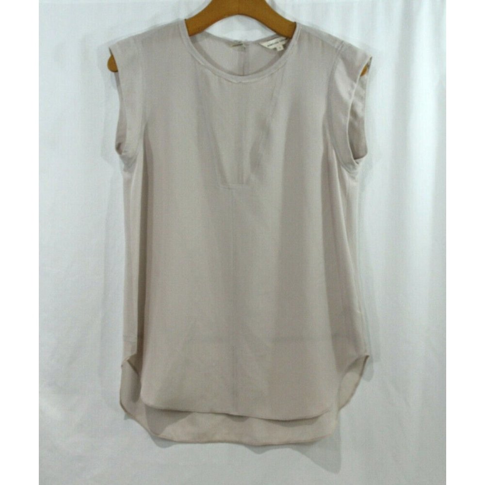 Rebecca Taylor Womens Blush Pink Sleeveless Silk Blouse 2